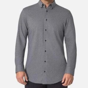 Modern Ambition Men's Size XXL Dark Blue Button-Up Standard Fit Knit Shirt NWT